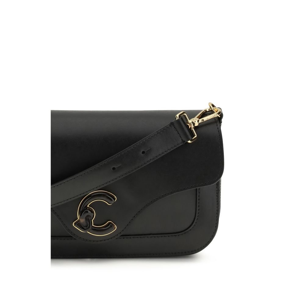 Black Calf Leather Bos Taurus Shoulder Bag - Image 4
