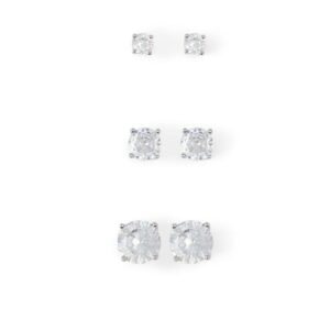 Silver Elastane Earrings