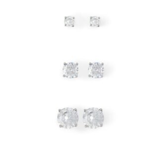 Silver Elastane Earrings