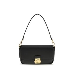 Black Calf Leather Bos Taurus Shoulder Bag