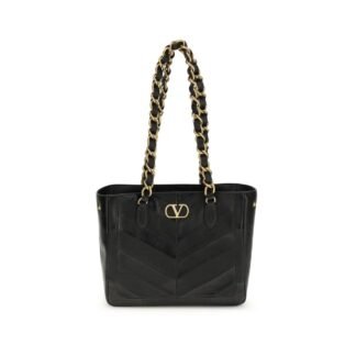 Black Napa Leather / Calf Bos Taurus Shoulder Bag