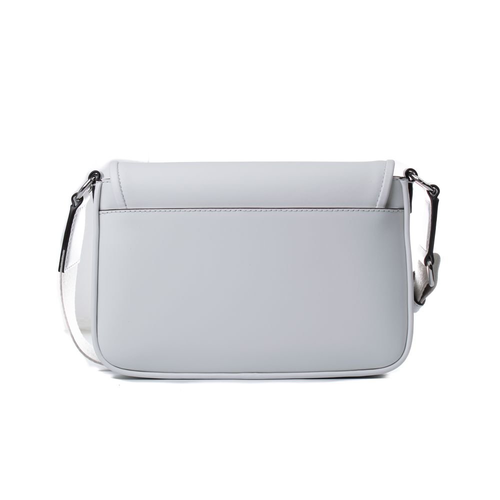 White Leather Shoulder Bag - Image 2
