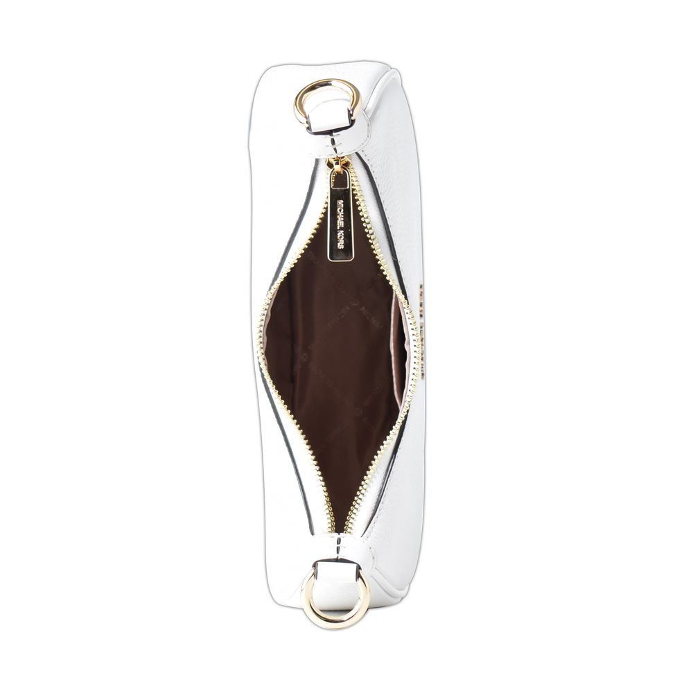 White Leather Shoulder Bag - Image 3