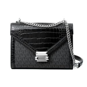 Black Canvas Crossbody Bag