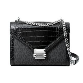 Black Canvas Crossbody Bag