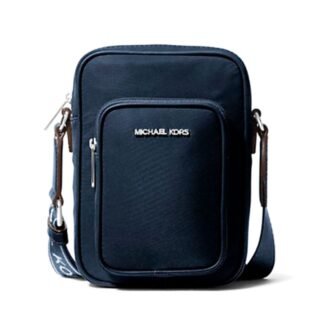 Blue Nylon Crossbody Bag