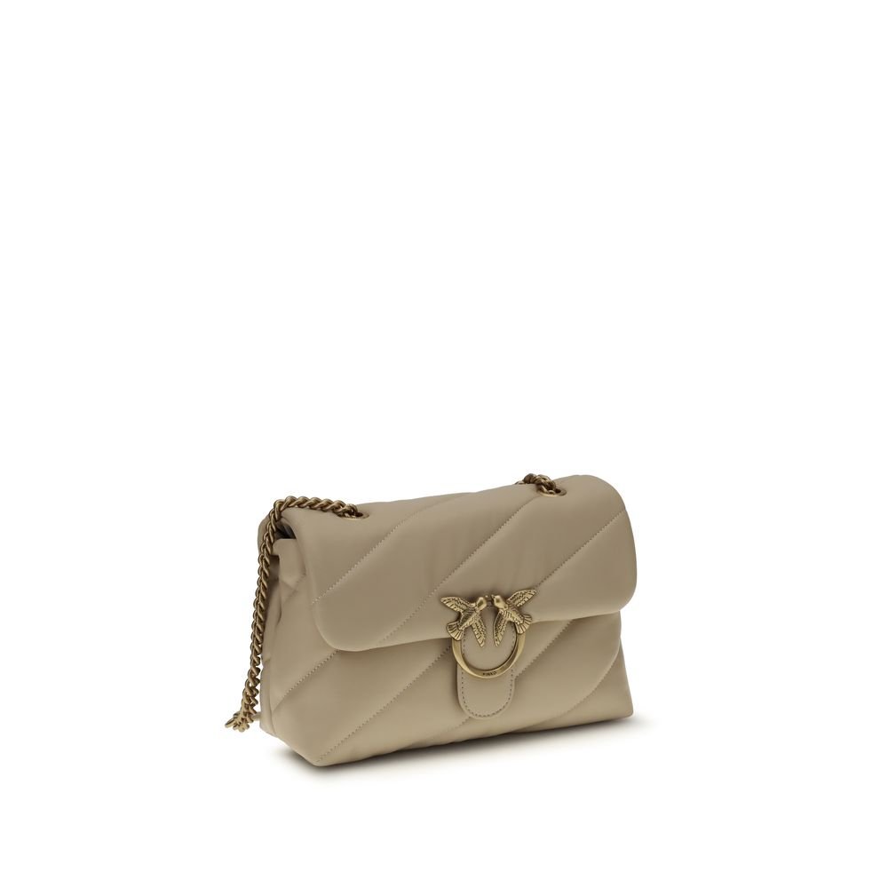 Beige Calf Leather Bos Taurus Shoulder Bag - Image 2