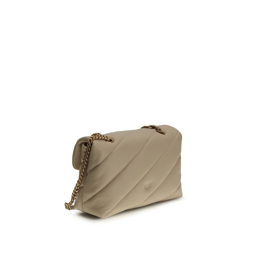 Beige Calf Leather Bos Taurus Shoulder Bag - Image 3