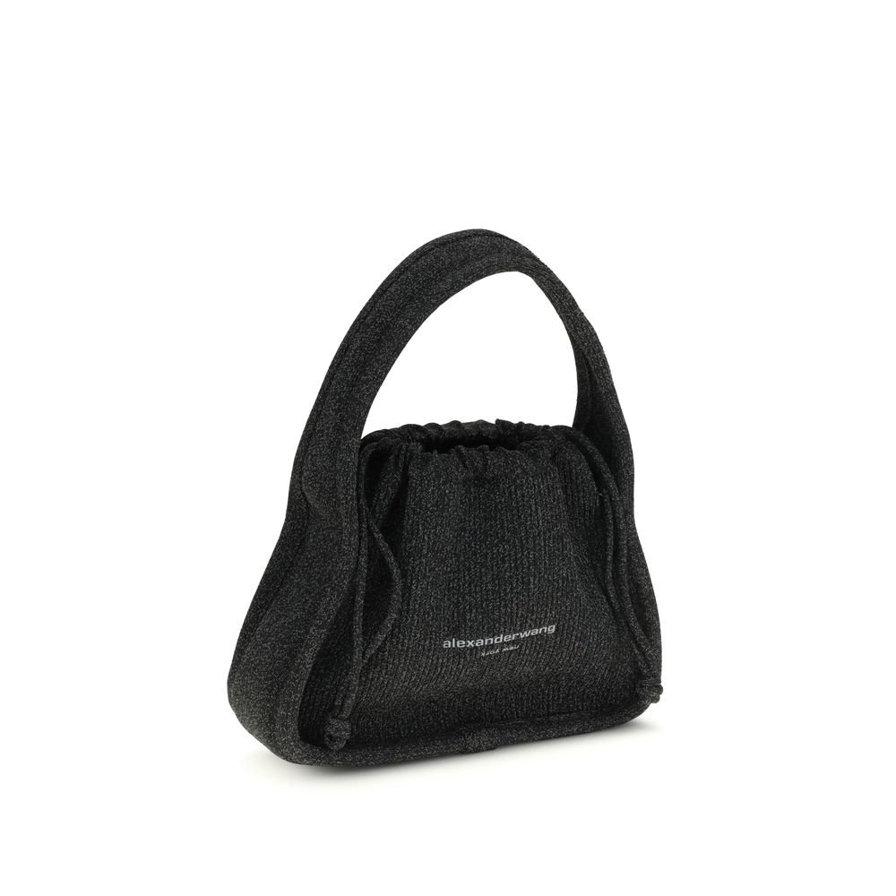 Black Polyester Handbag - Image 2