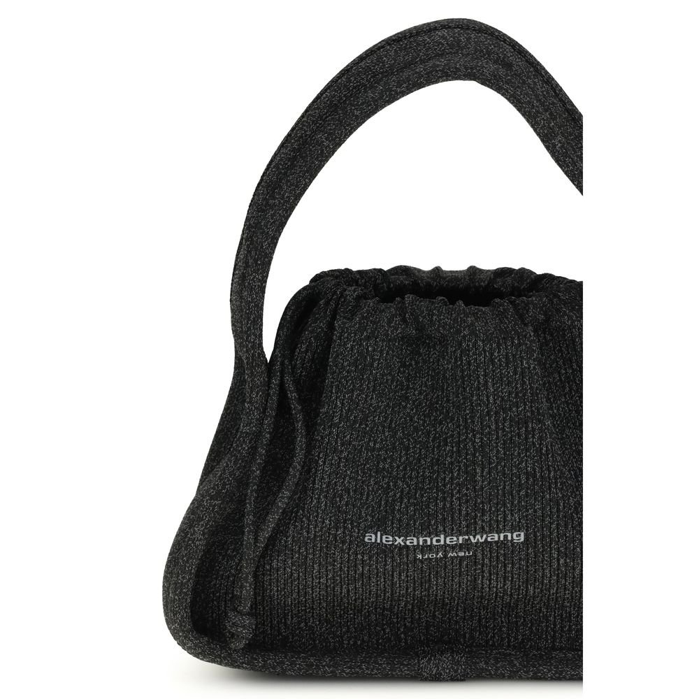 Black Polyester Handbag - Image 4