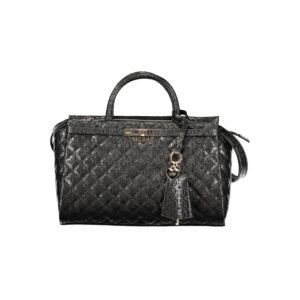 Black Polyurethane Women's Handbag
