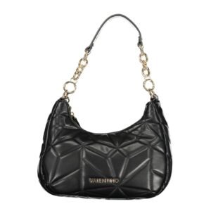 Nero Polyurethane Women's Bag with Removable Shoulder Strap
