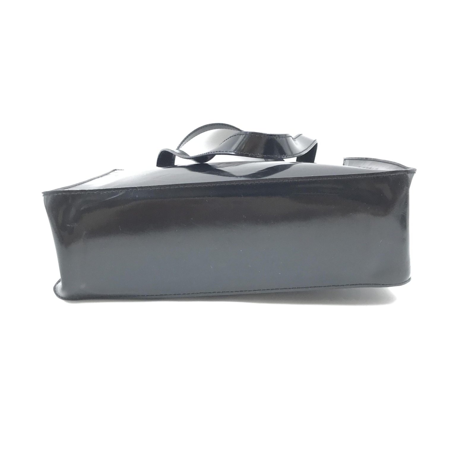 Black Patent Leather Tote - Image 4