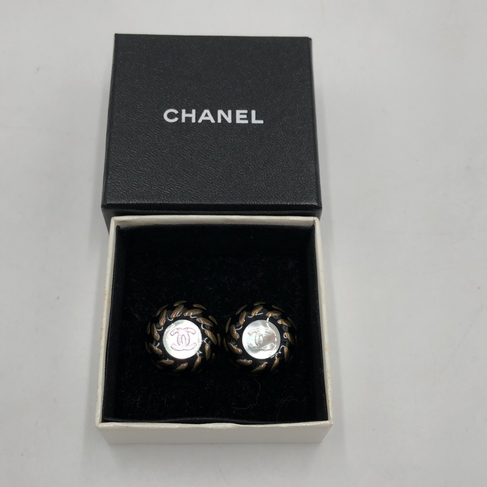 CC Button Clip-On Earrings - Image 2