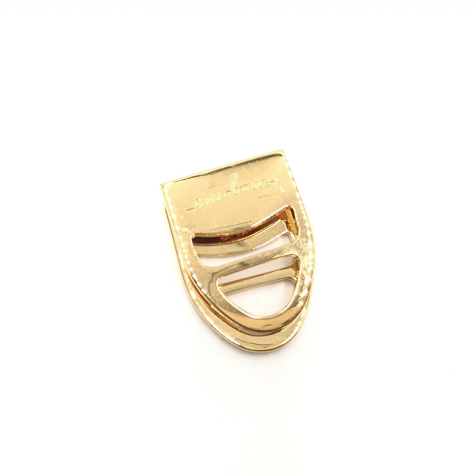 Salvatore Ferragamo Vara Metal Scarf Ring - Image 2