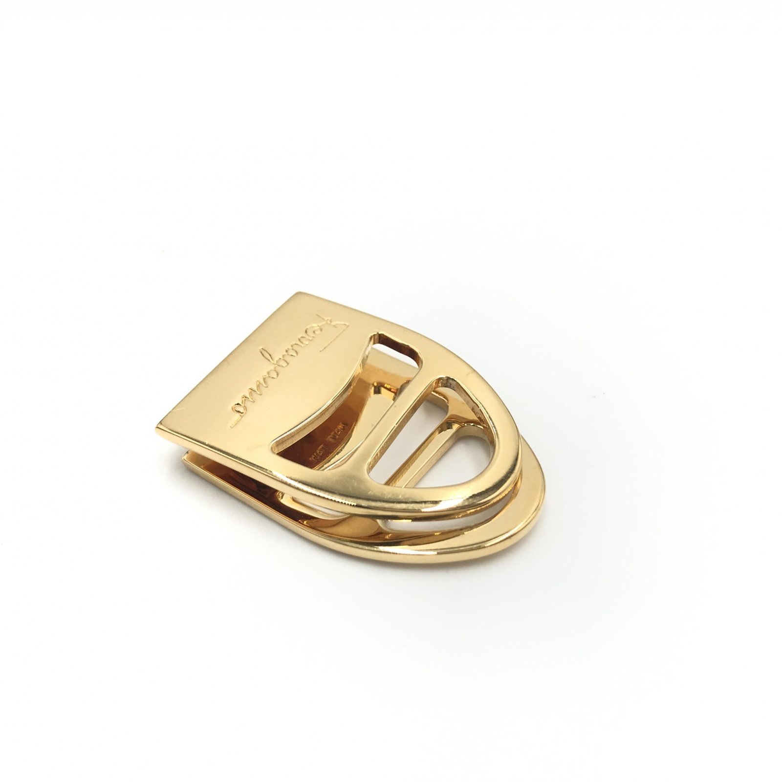 Salvatore Ferragamo Vara Metal Scarf Ring - Image 5