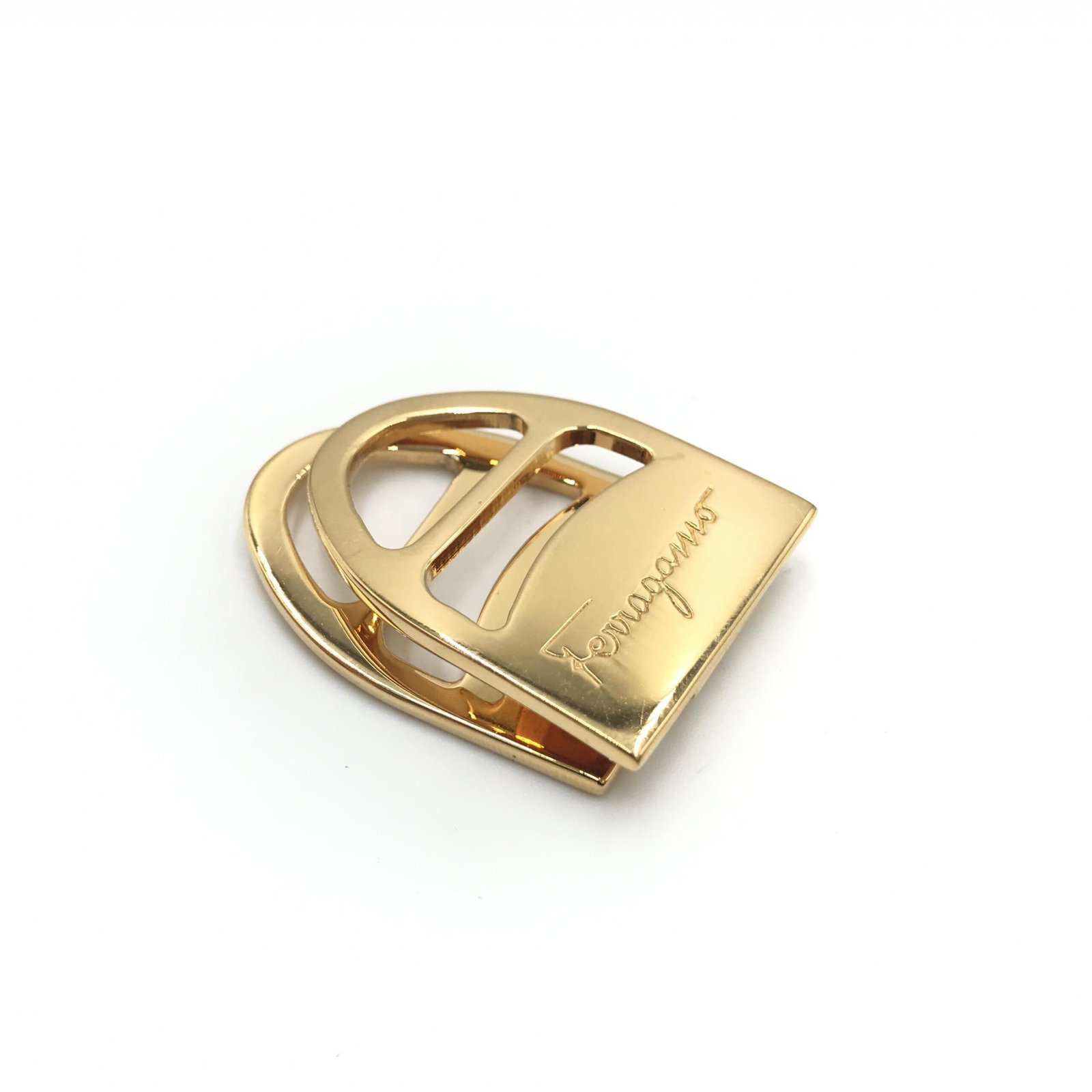 Salvatore Ferragamo Vara Metal Scarf Ring - Image 6