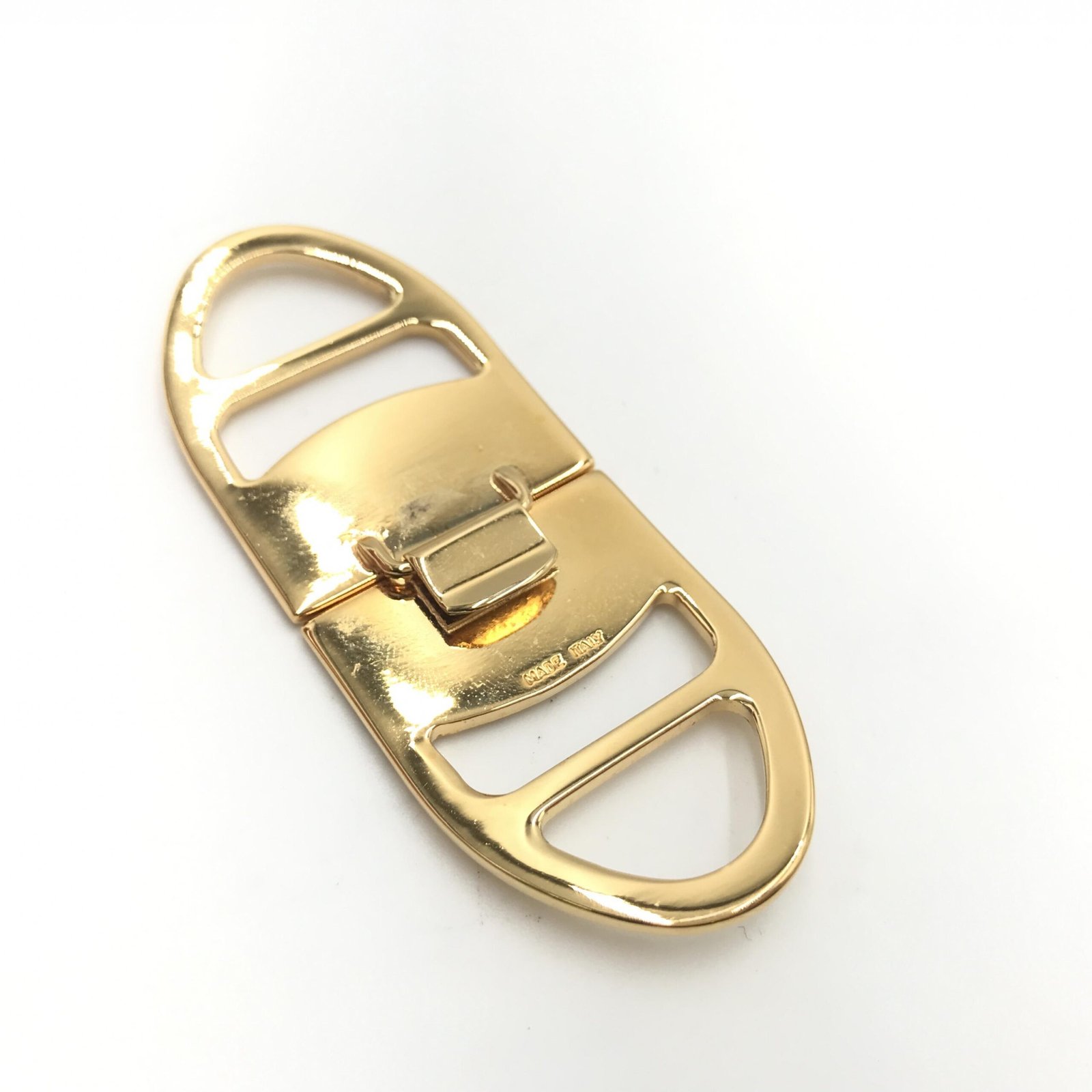 Salvatore Ferragamo Vara Metal Scarf Ring - Image 7