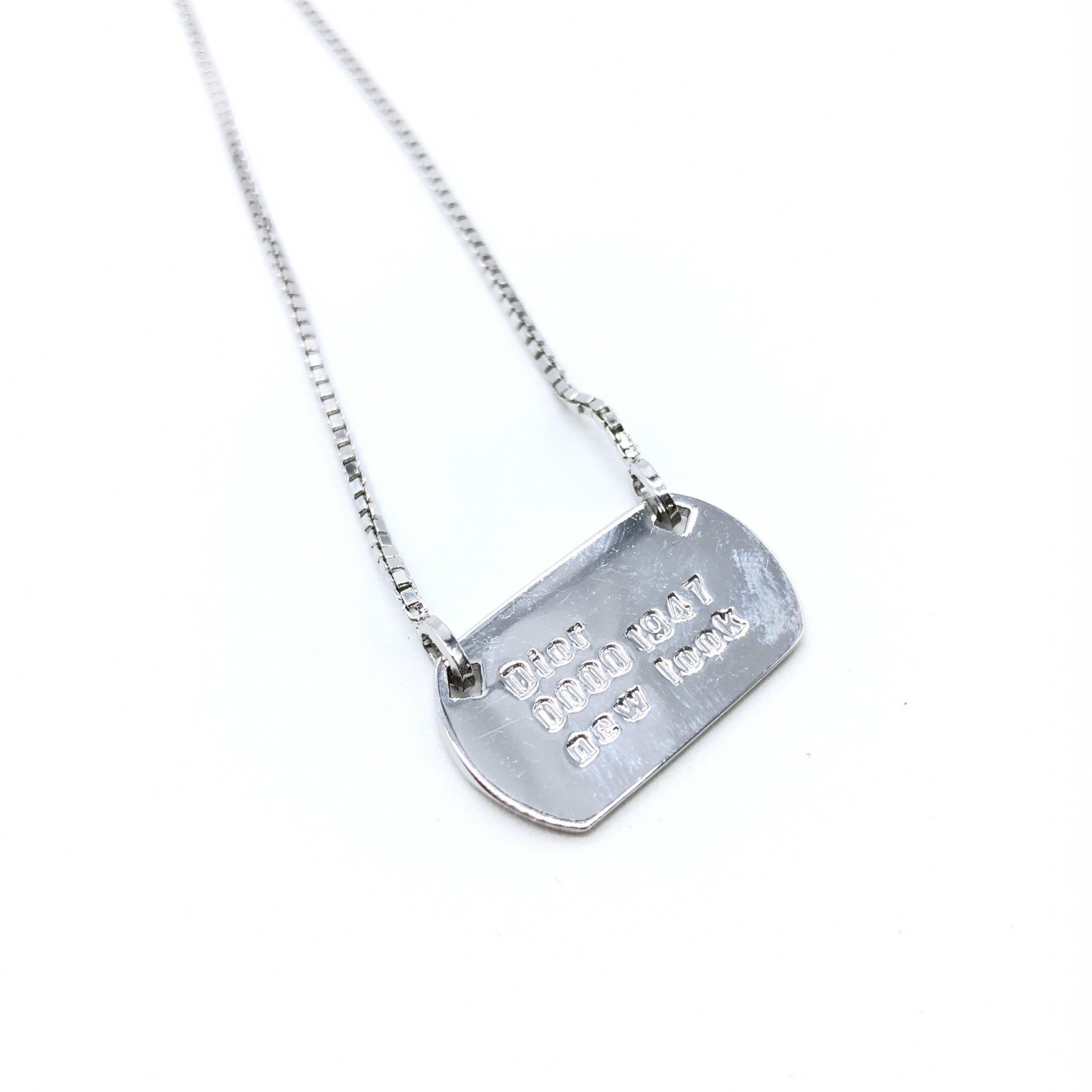 Dior 925 Sterling Silver Antique Art Deco Howard & Co. "Port" Necklace - Image 5