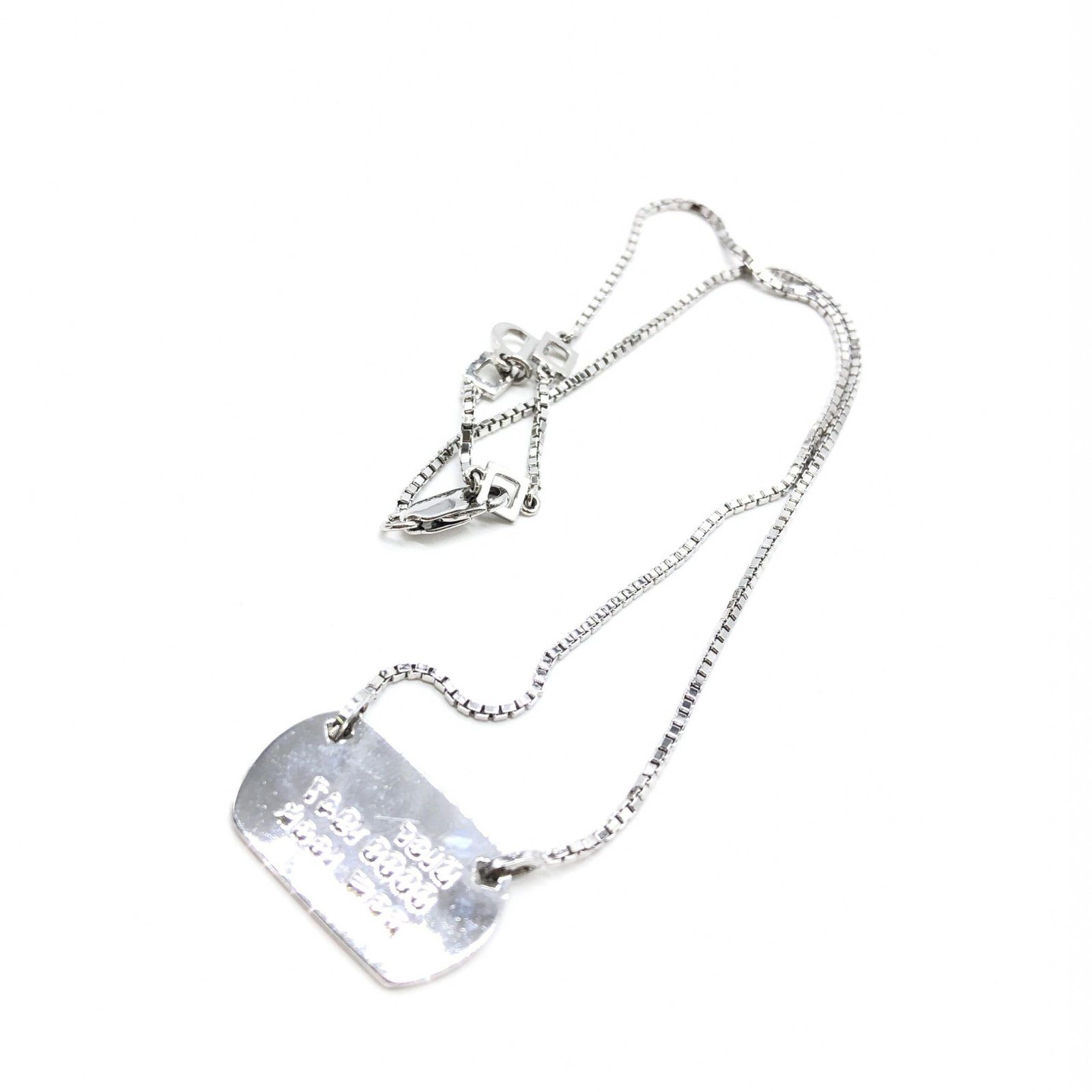 Dior 925 Sterling Silver Antique Art Deco Howard & Co. "Port" Necklace - Image 7