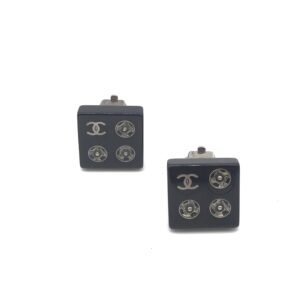 Coco Mark Square Clip-On Earrings