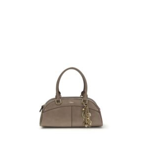Gray Calf Leather Bos Taurus Handbag