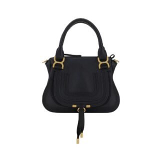 Black Calf Leather Bos Taurus Handbag