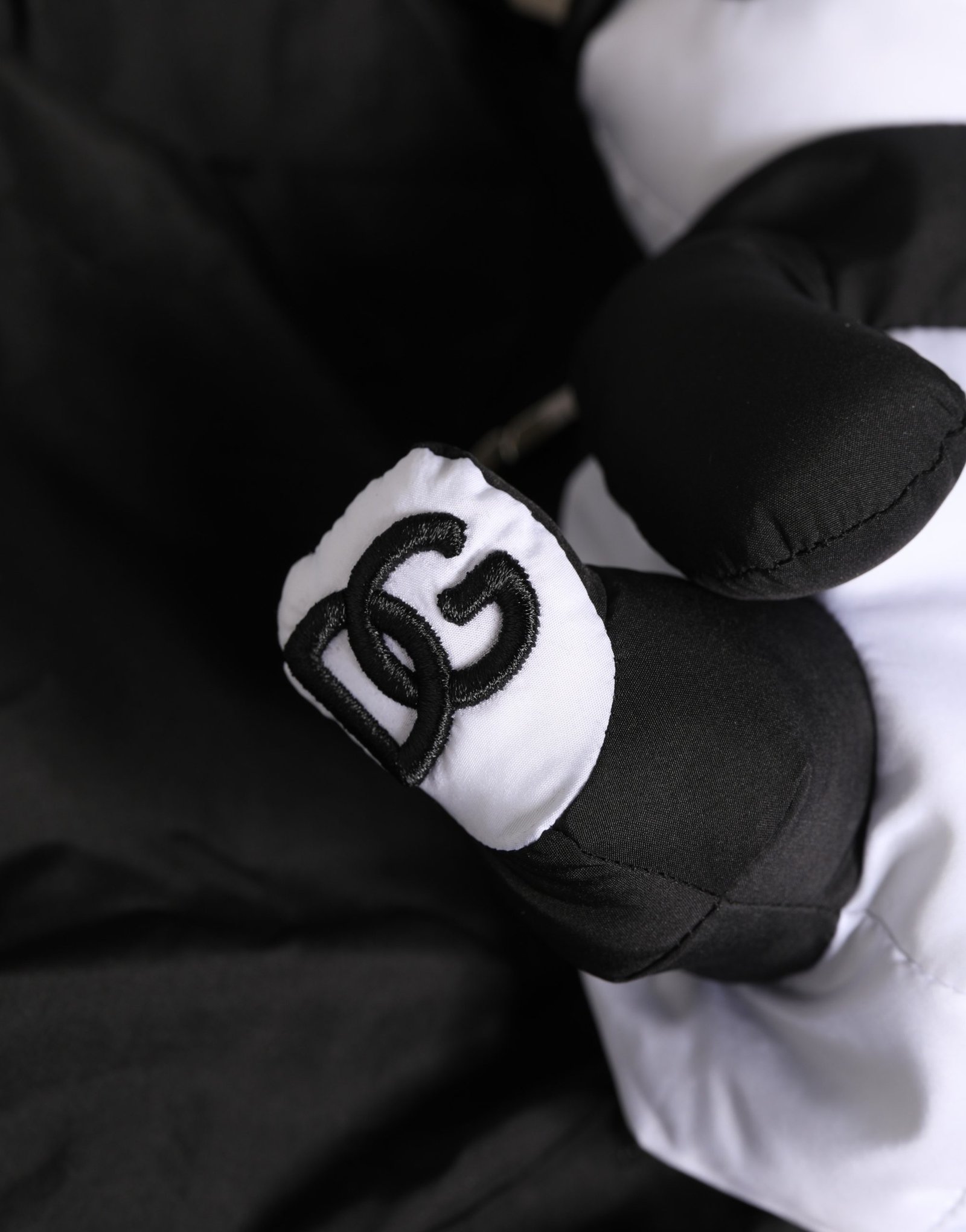 Men Black Polyester Panda Stuffed Ecobag Bag - Image 3