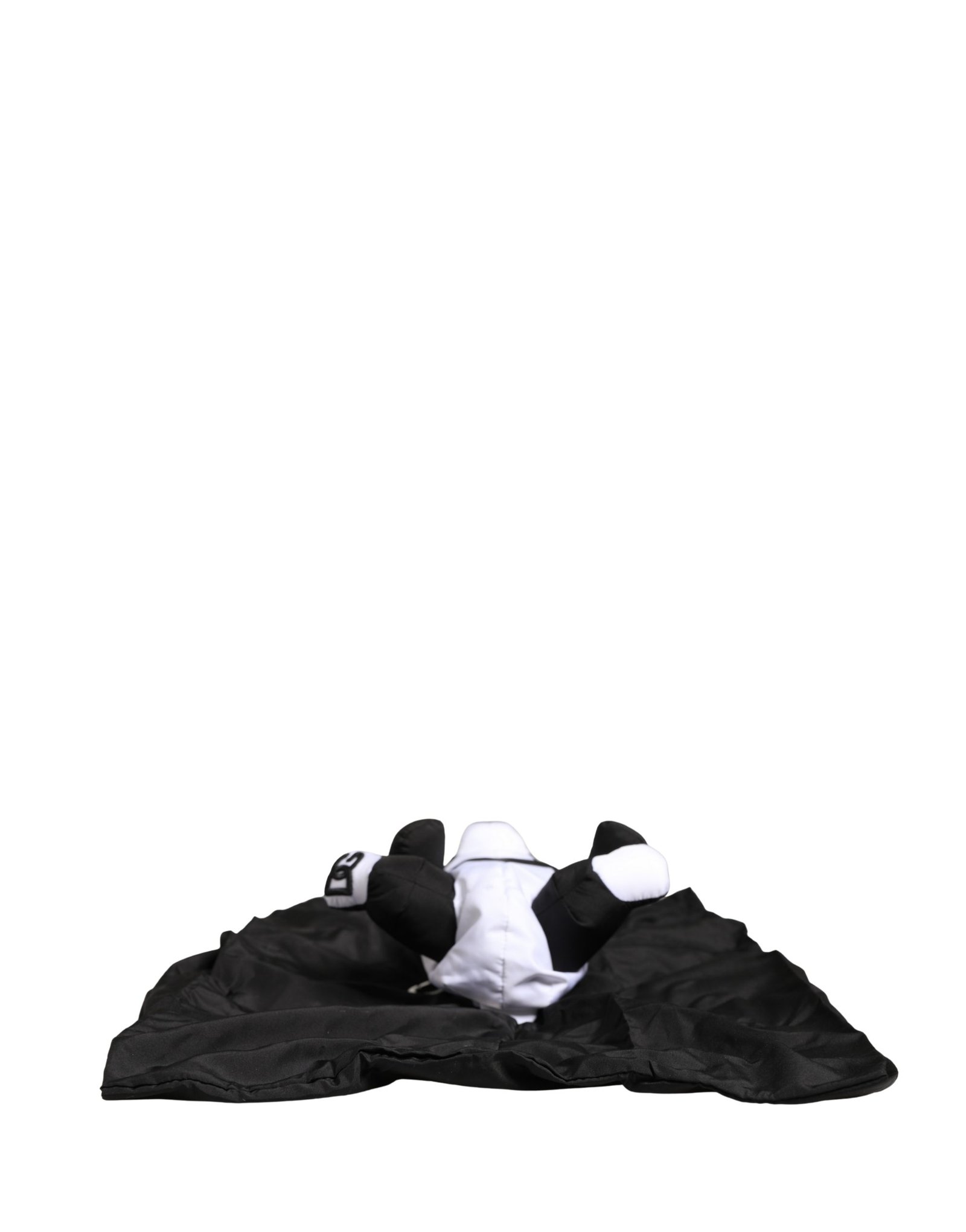 Men Black Polyester Panda Stuffed Ecobag Bag - Image 8