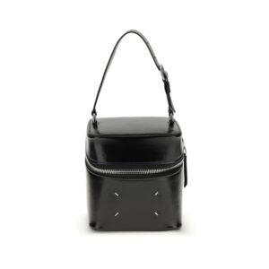 Black Calf Leather Bos Taurus Backet Bag