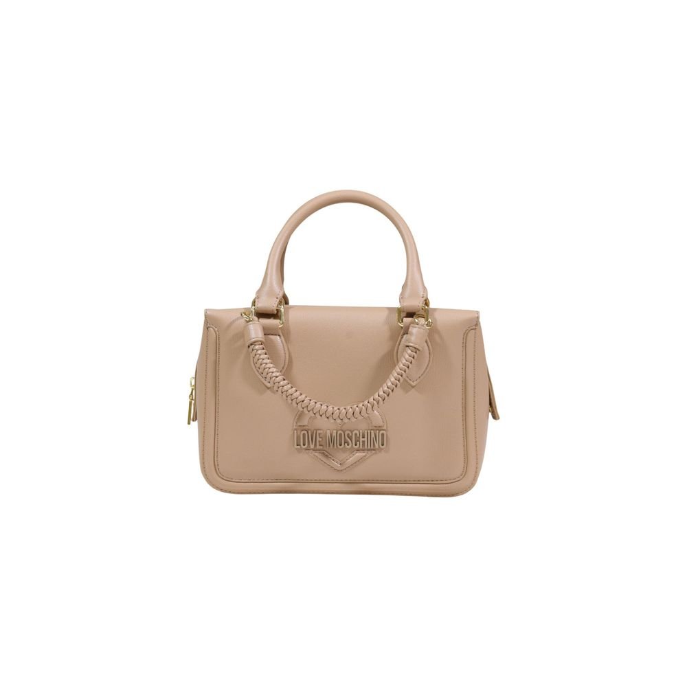 Beige Polyethylene Handbag