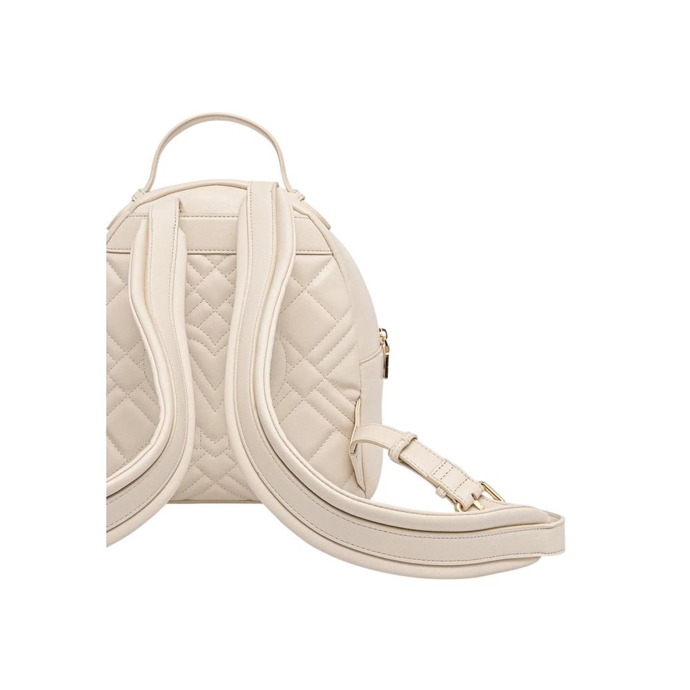 Beige Polyethylene Backpack - Image 4