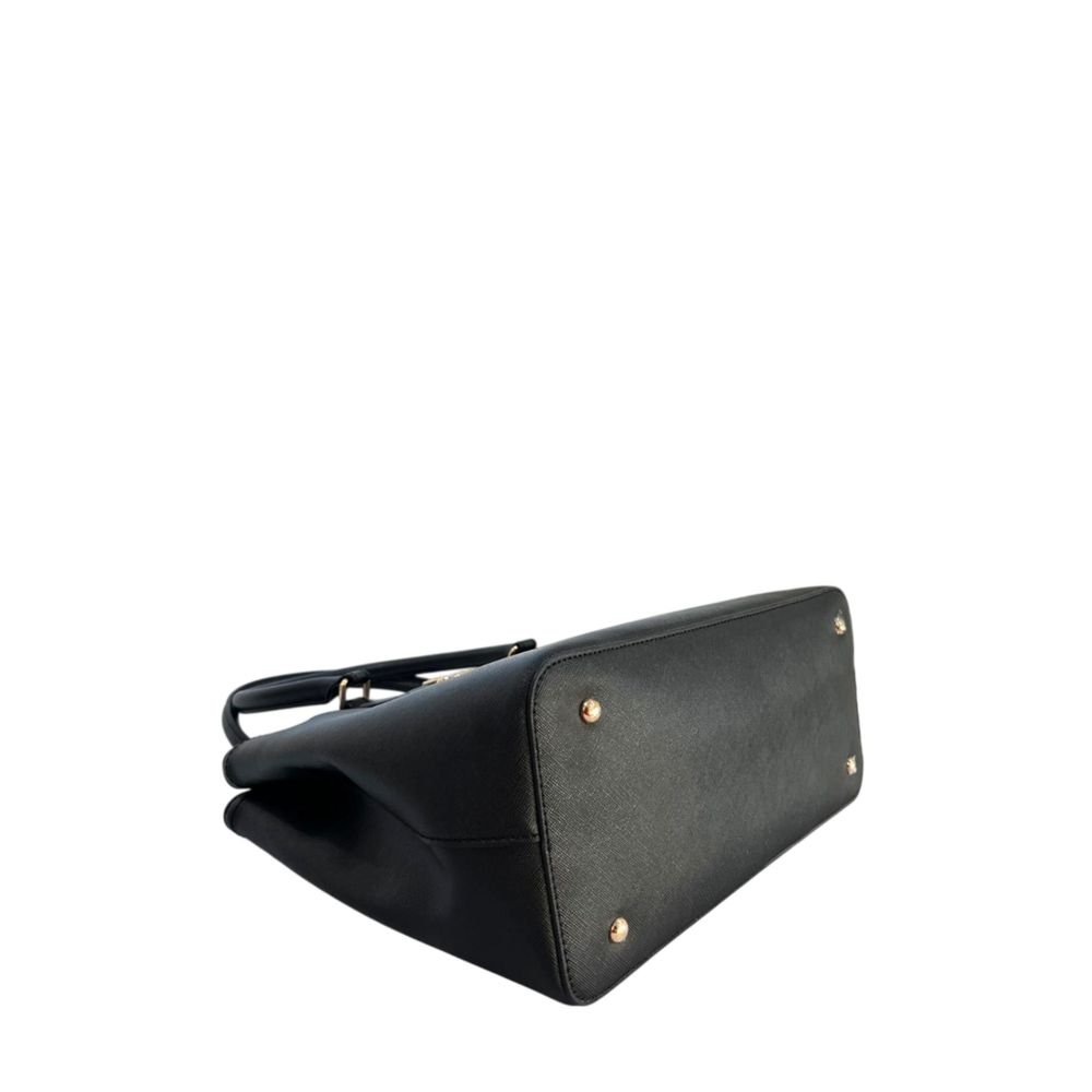 Yellow Polyurethane Women Shoulder Bag - Image 4