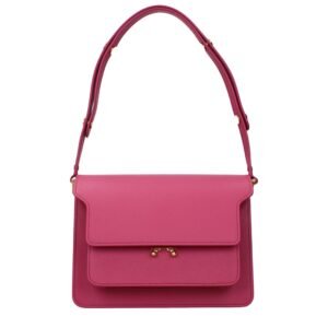 Pink Leather Shoulder Bag
