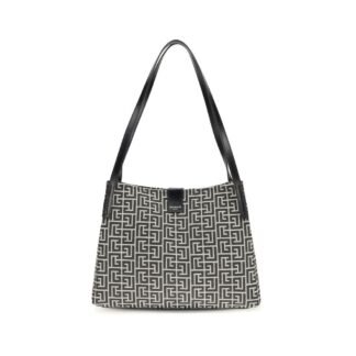 Black Cotton Shoulder Bag