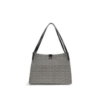 Black Cotton Shoulder Bag