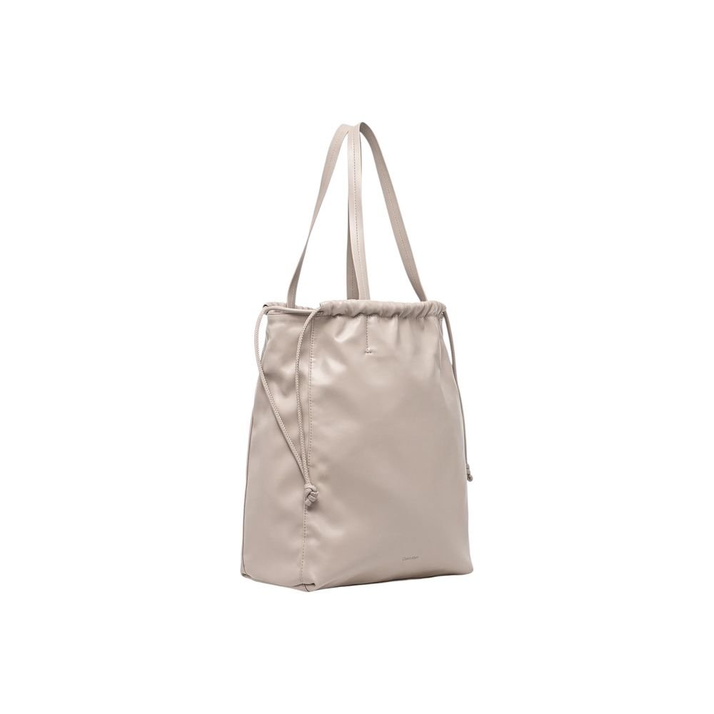 Beige Polyethylene Handbag - Image 2