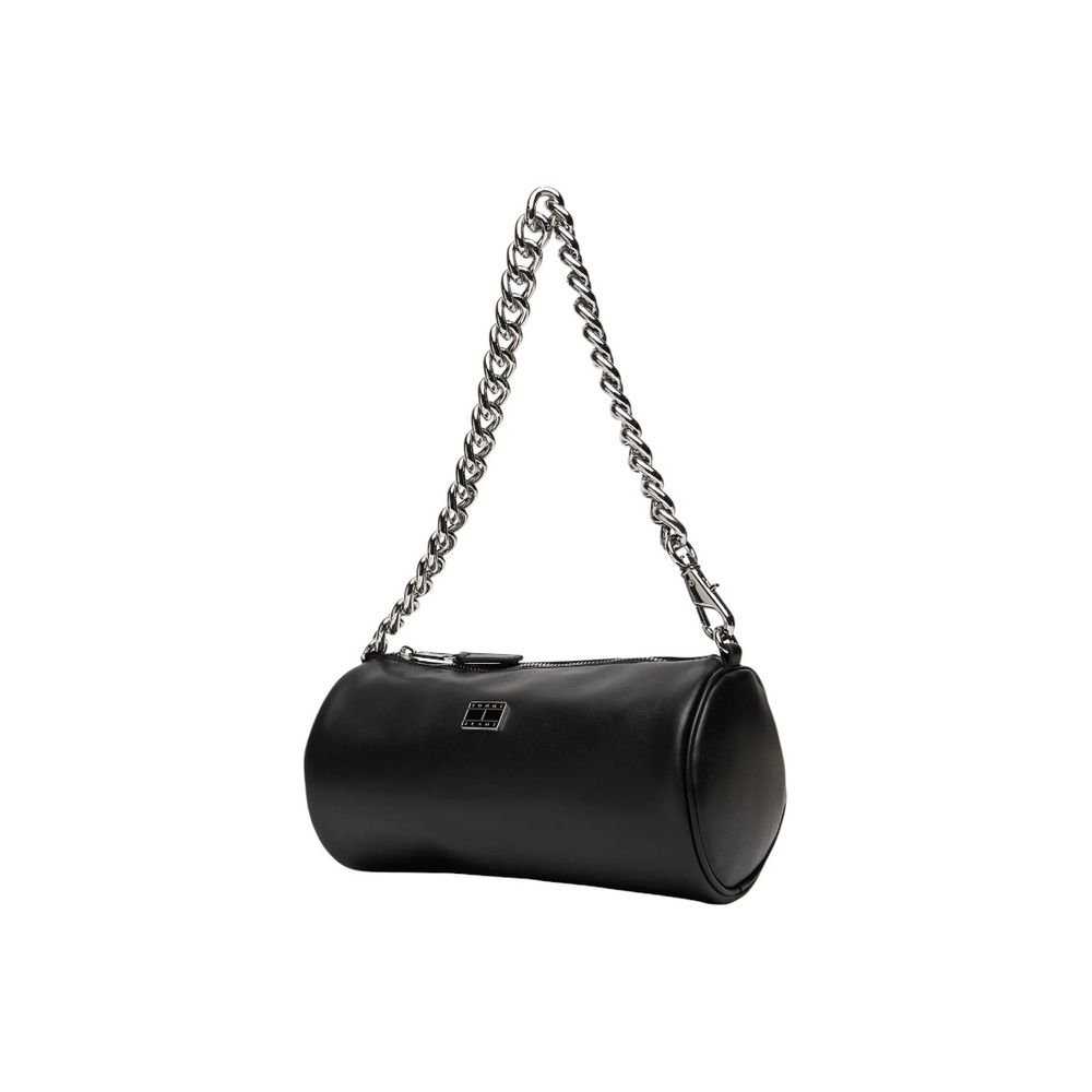 Black Artificial Leather Handbag - Image 3