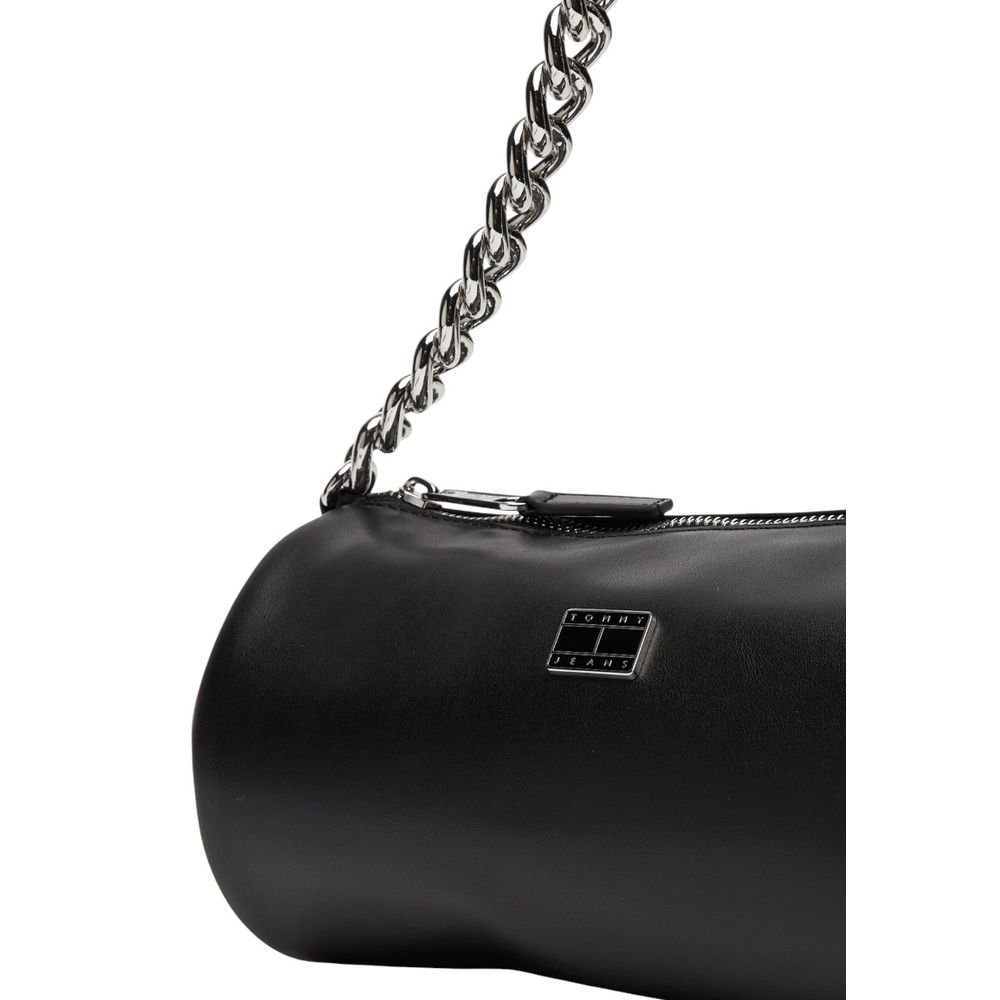 Black Artificial Leather Handbag - Image 4