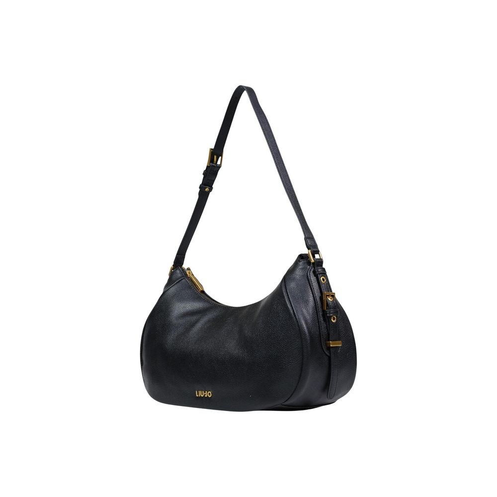 Black Artificial Leather Handbag - Image 2