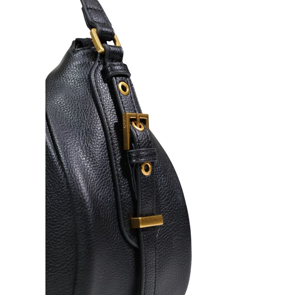 Black Artificial Leather Handbag - Image 3