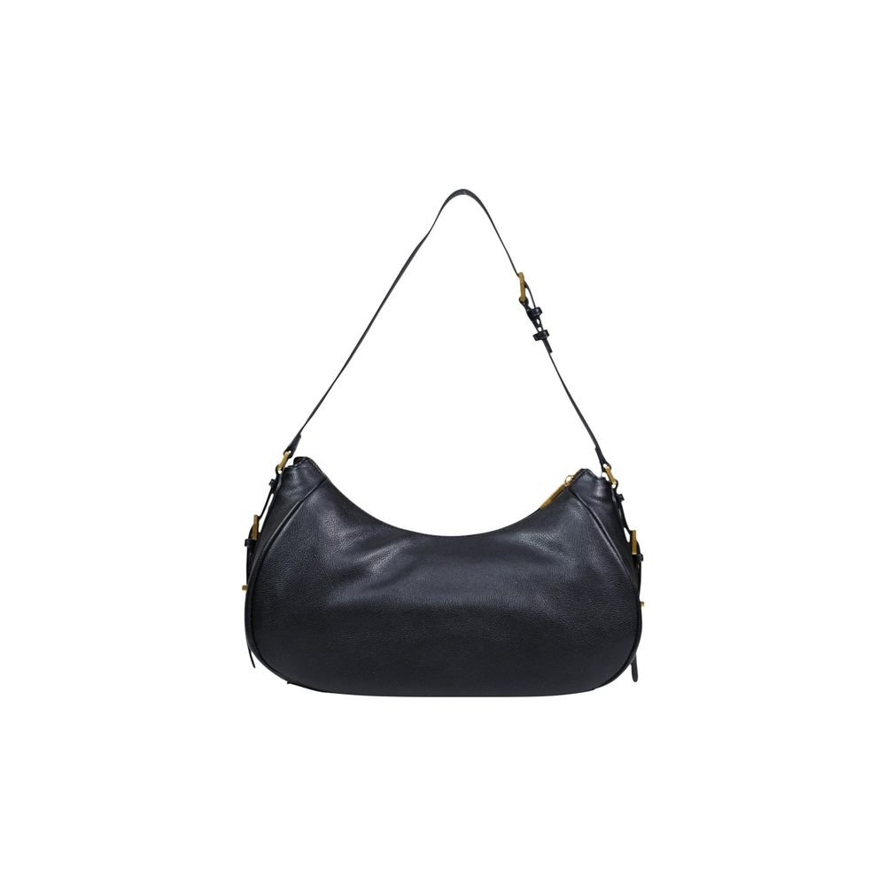 Black Artificial Leather Handbag - Image 4