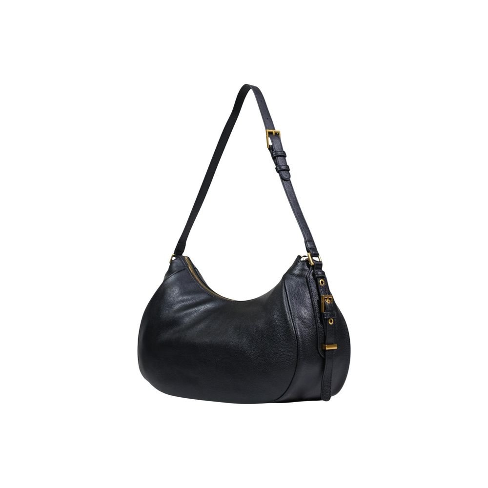 Black Artificial Leather Handbag - Image 5
