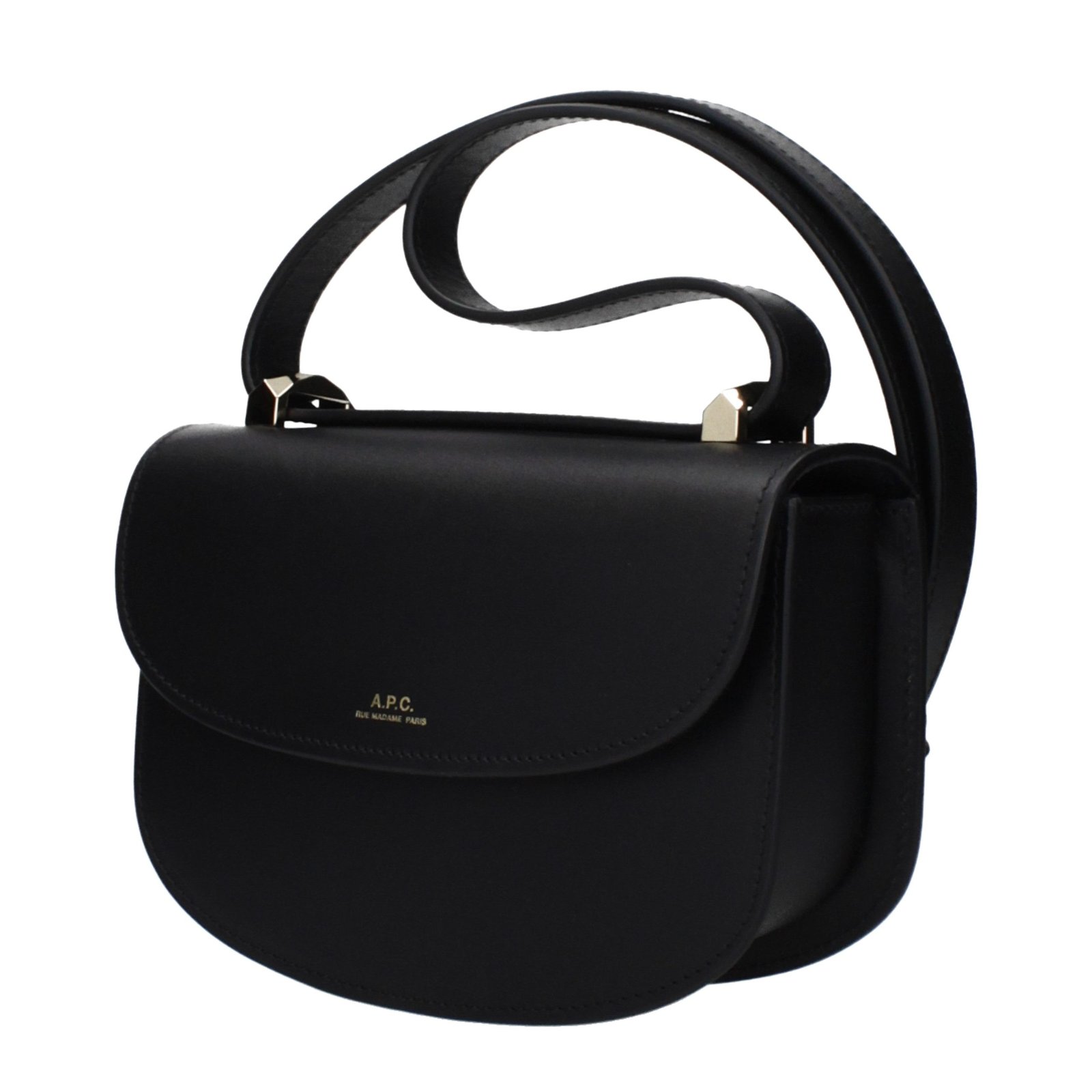 Black Leather Shoulder Bag - Image 2