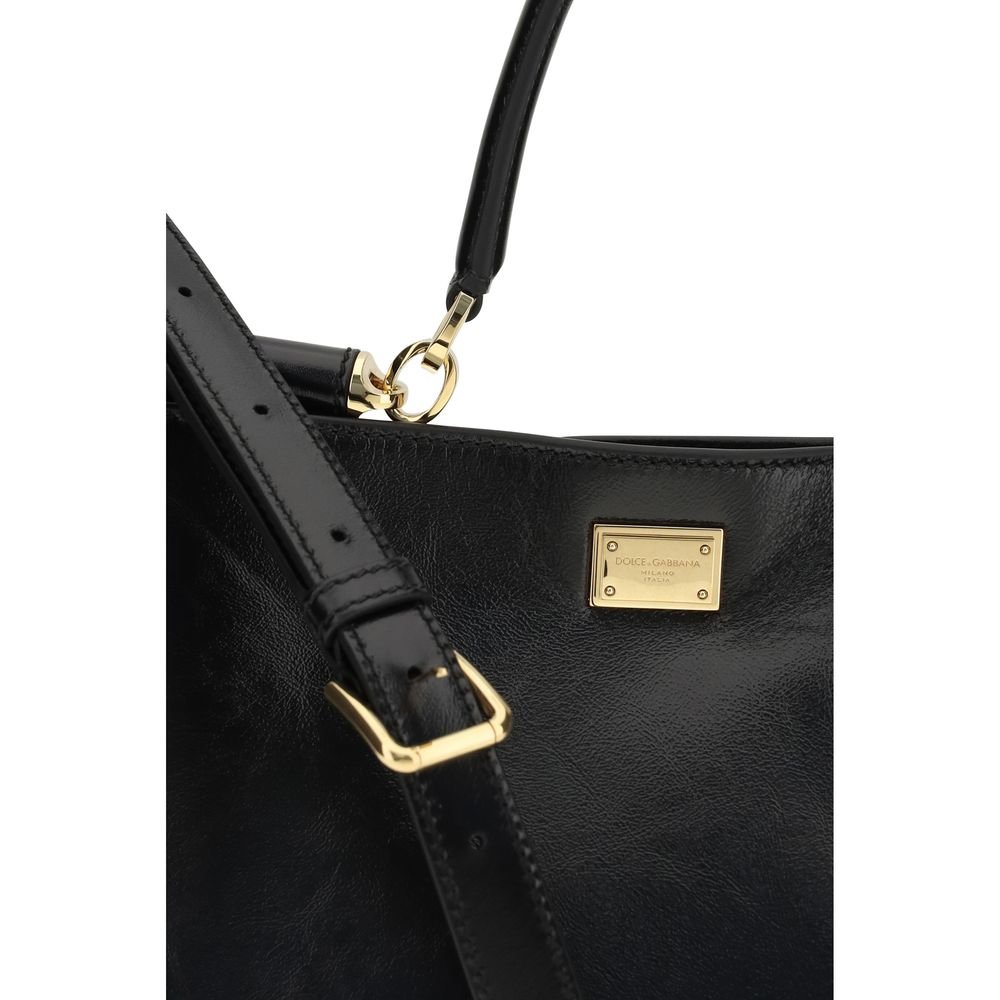 Black Calf Leather Bos Taurus Shoulder Bag - Image 4