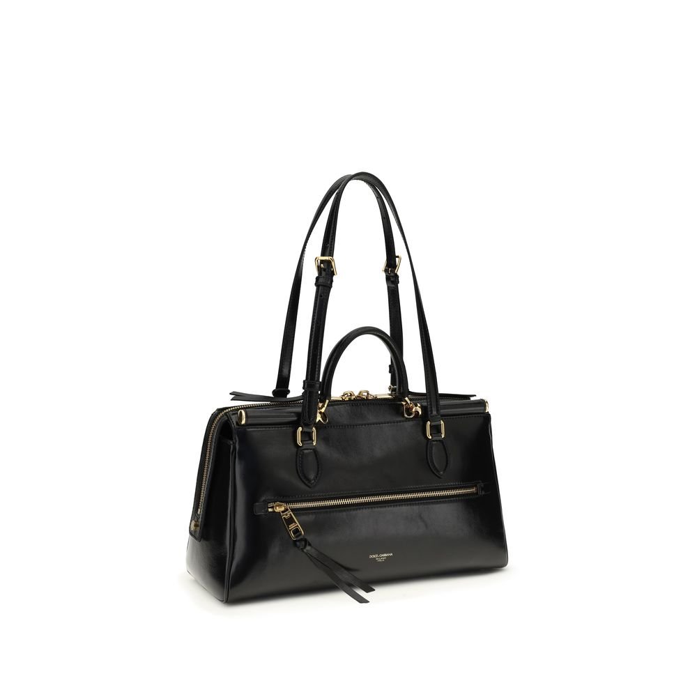 Black Calf Leather Bos Taurus Shoulder Bag - Image 3