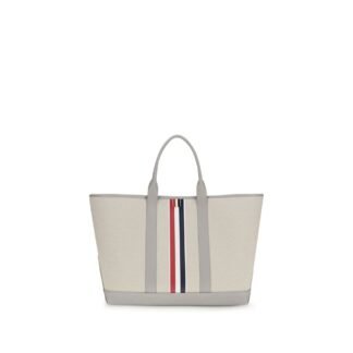 Gray Fabric Shoulder Bag