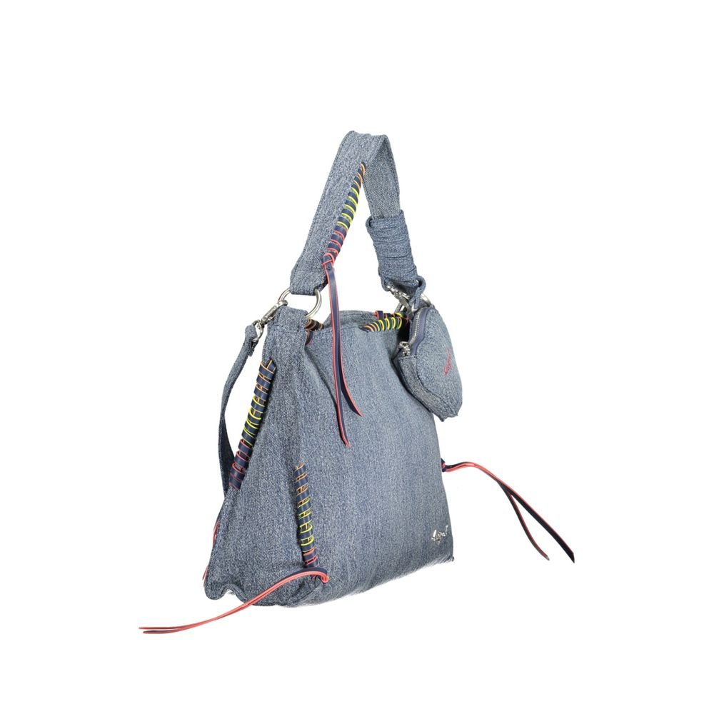 Azzurro Cotton Women Handbag - Image 3