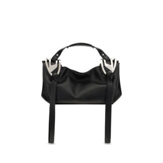 Black Calf Leather Bos Taurus Handbag