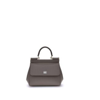 Gray Calf Leather Bos Taurus Handbag